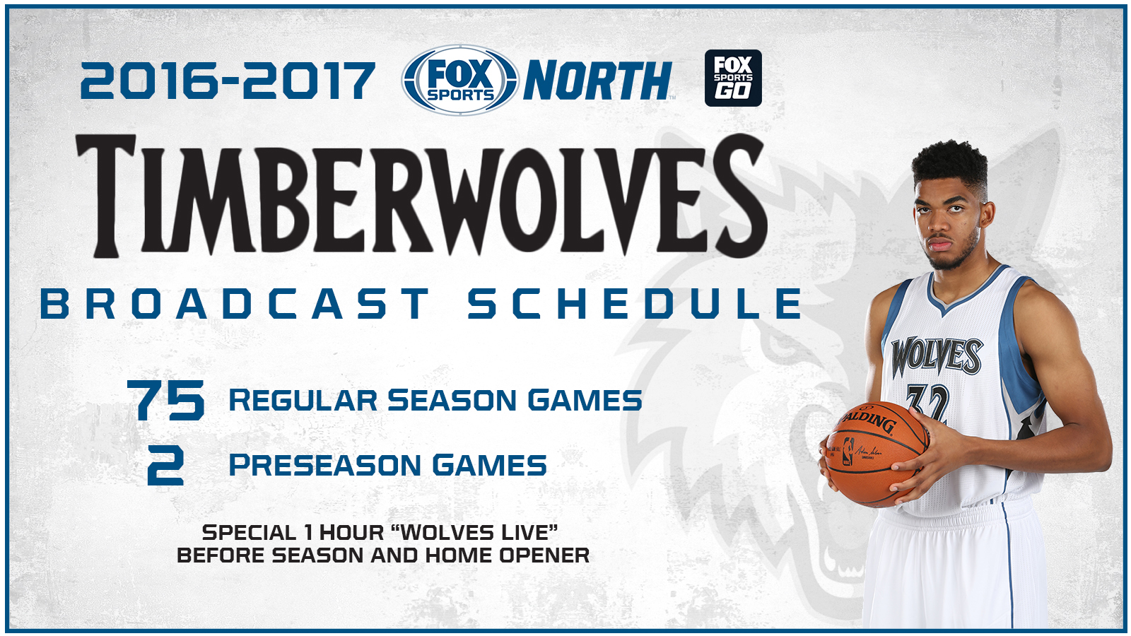 Minnesota Timberwolves 2016-17 broadcast schedule on FOX Sports North | FOX Sports